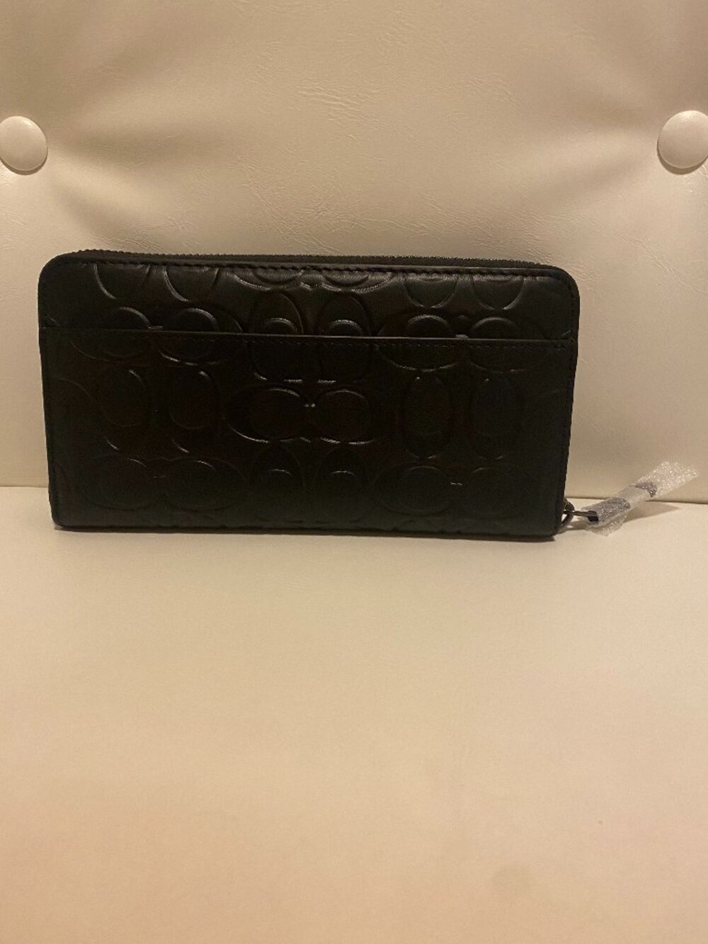New Coach Leather Wallet Black